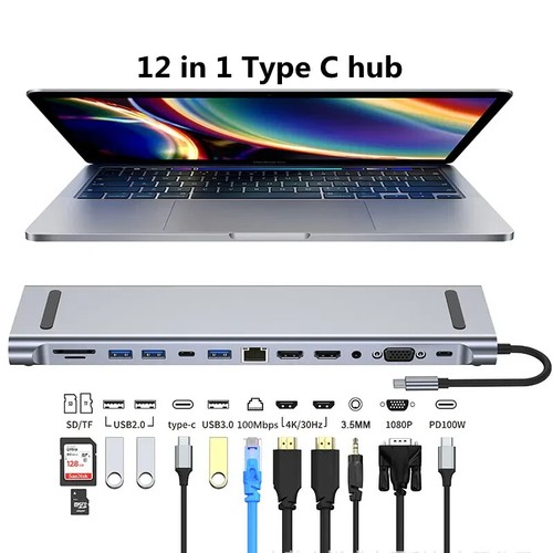 Usb typ hub 4k hdmi - 12, 1