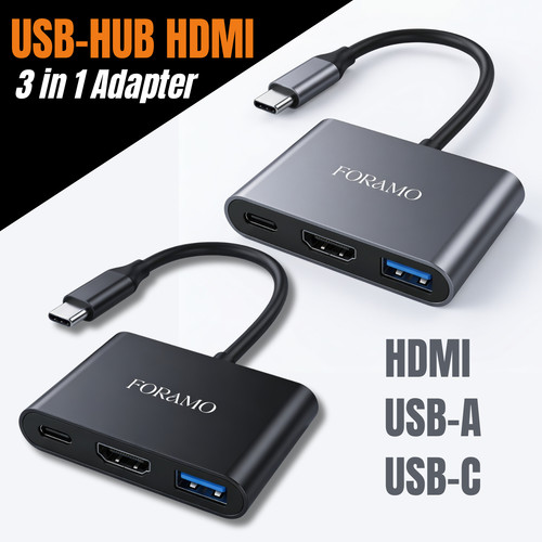Typ auf hdmi 3in1 hub - hdmi,