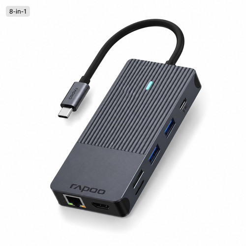 Rapoo ucm 2004 usb hub - c, 8in1