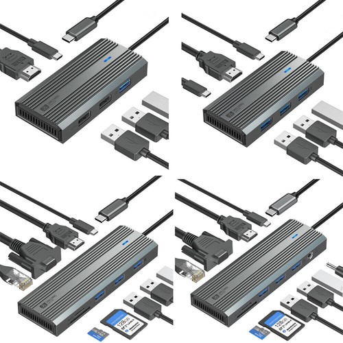 Dockingstation usb aluminium - dockingstation,