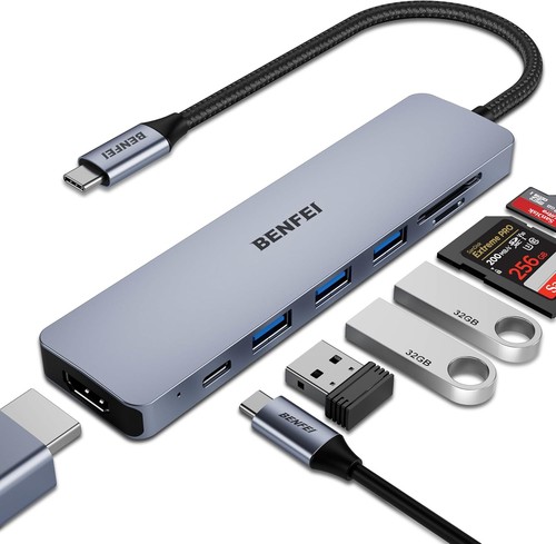 Usb hub 7in1 multiport - usb-c,