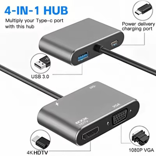 Usb hub hdmi - 4-in-1,