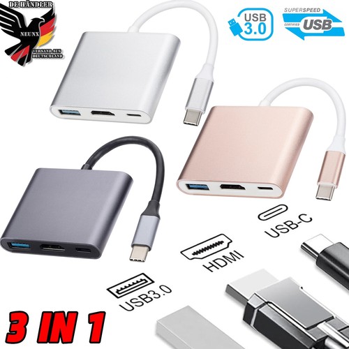 Usb hub typ c - usb, auf