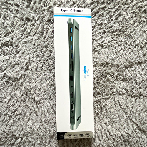 Usb hub silber - 11-in-1, usb-c