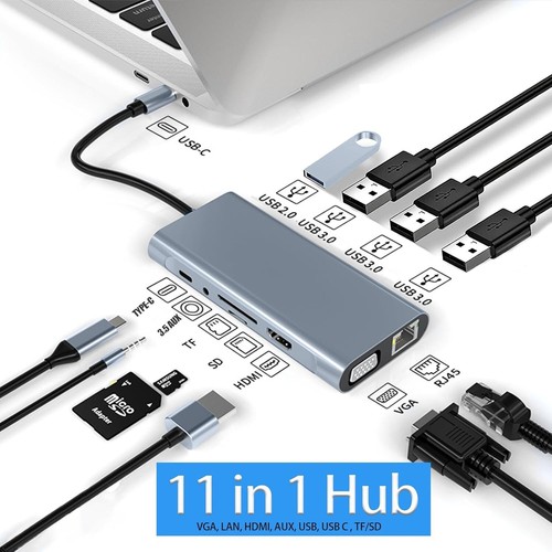 11in1 usb hub rj45 port - hub,