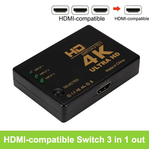 Hdmi splitter switch - 3in1, hub