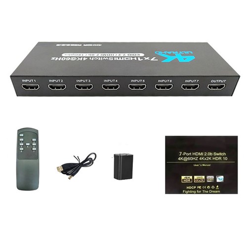 Hdmi switch port 4k 60hz - hdmi, 7