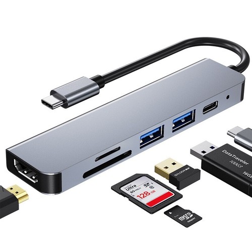 Usb 6in1 hub - usb-c, hdmi