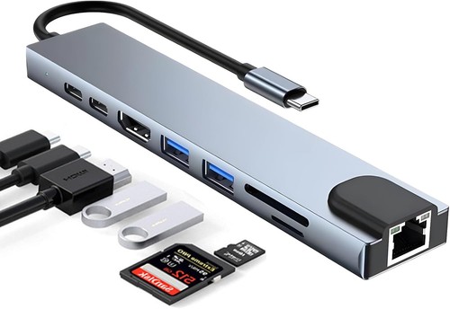 Usb hub adapter - 8-in-1,