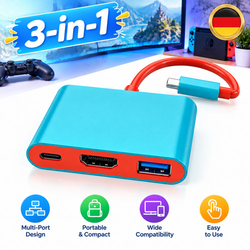 Hdmi docking station - station, 3-in-1
