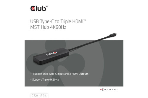Club3d mst hub usb typ - club3d, >