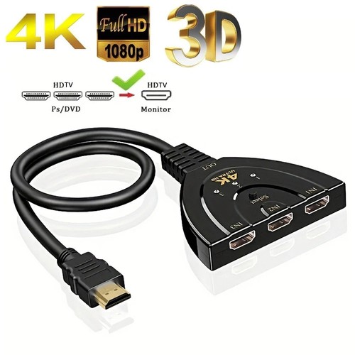 3in1 hdmi splitter switch - switch, 4k